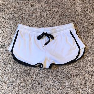 White Athletic Lounge Shorts